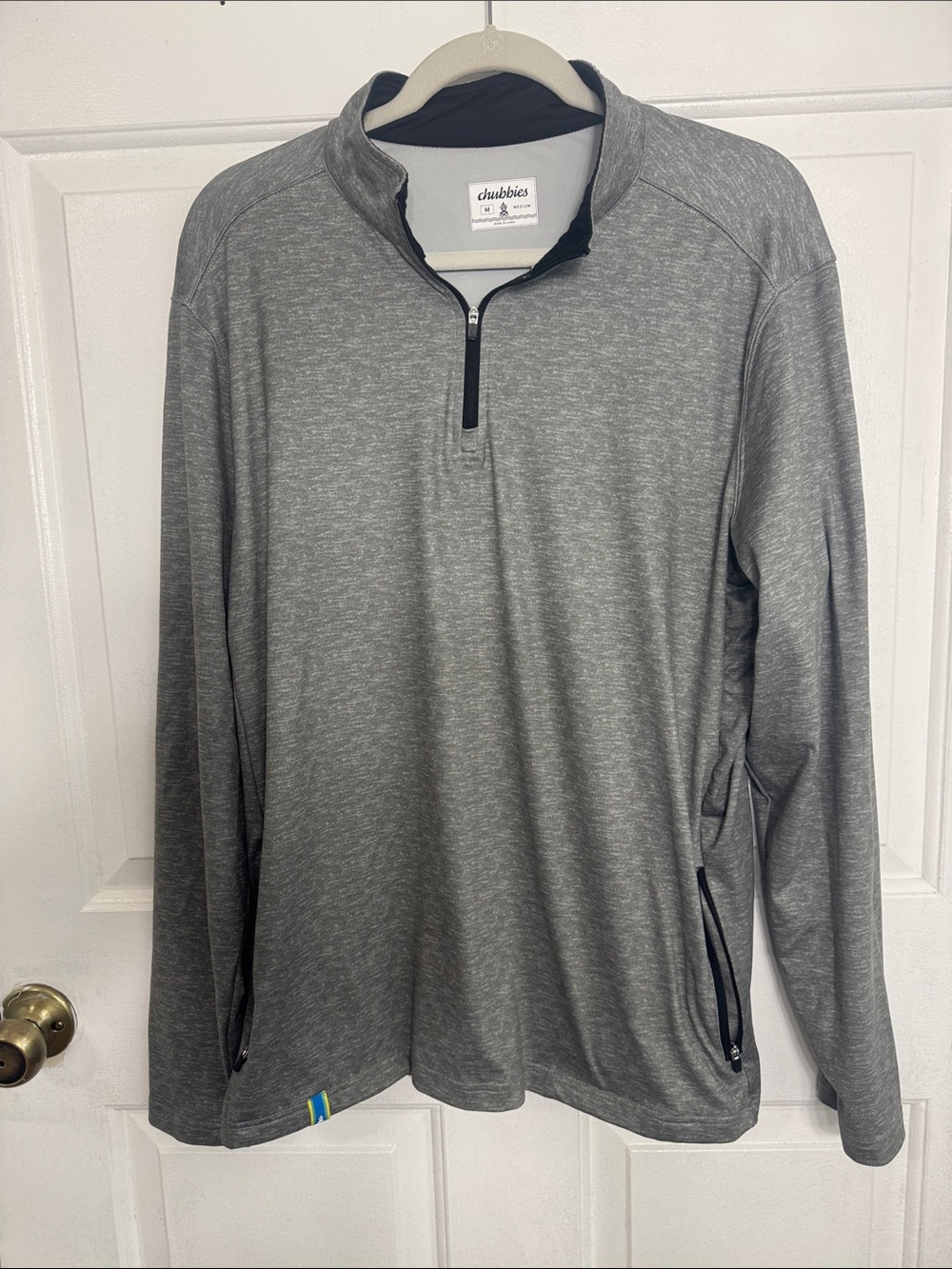 Chubbies Quarter Zip Performance Pullover size Medium Size